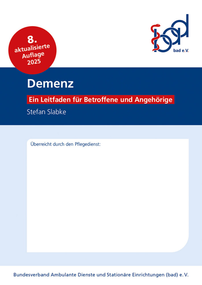Titel des bad-Leitfaden für Betroffene und Angehörige: Demenz