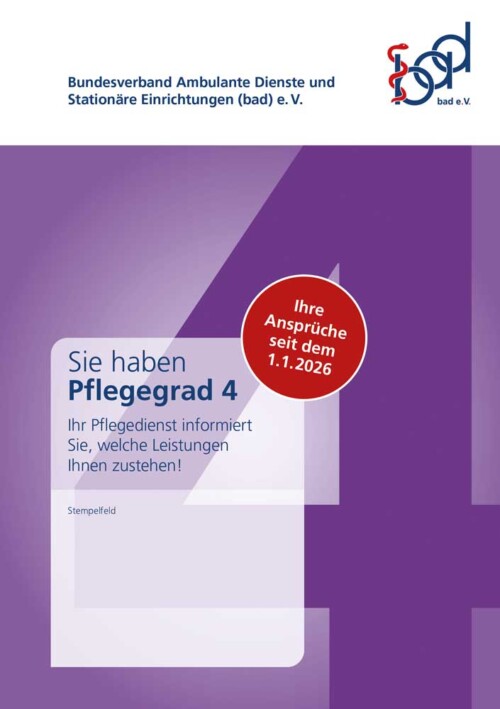 Ihre Ansprüche bei Pflegegrad 4 ab 2026 2 Ratgeber Pflegegrad 4