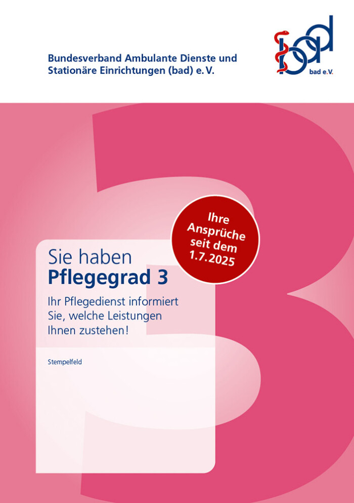 Ihre Ansprüche bei Pflegegrad 3 ab 2025