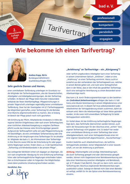 Wie bekomme ich einen Tarifvertrag? 4 Wie bekomme ich einen Tarifvertrag? 2