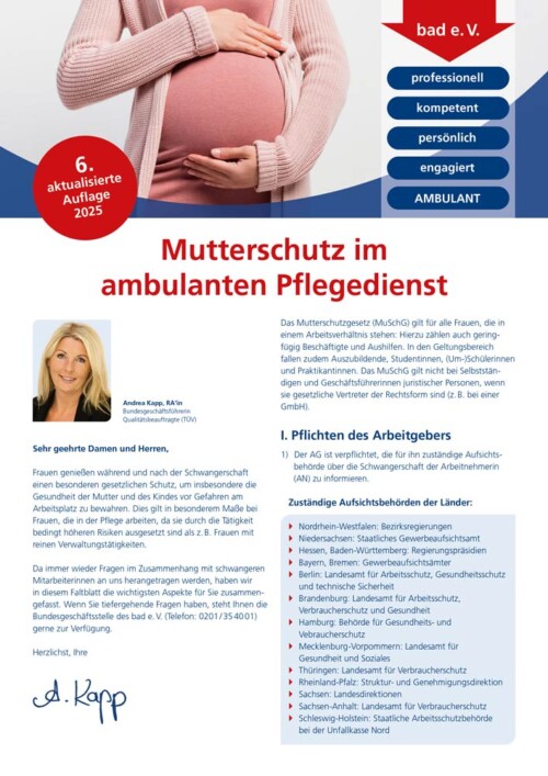 Merkblatt Mutterschutz
