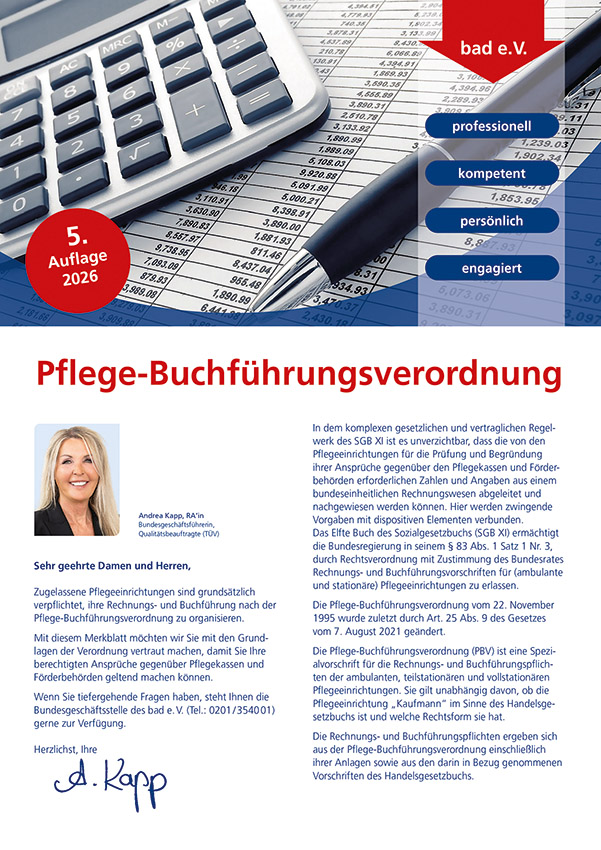 Pflegebuchführungsverordnung 1 Pflegebuchführungsverordnung