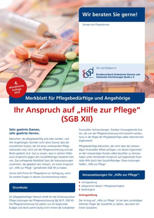 Ihr Anspruch „Hilfe zur Pflege“ (SGB XII) 5 Ihr Anspruch „Hilfe zur Pflege“ (SGB XII) 2