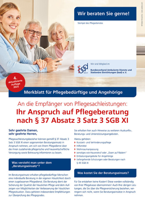 Ihr neuer Anspruch auf Pflegeberatung 2