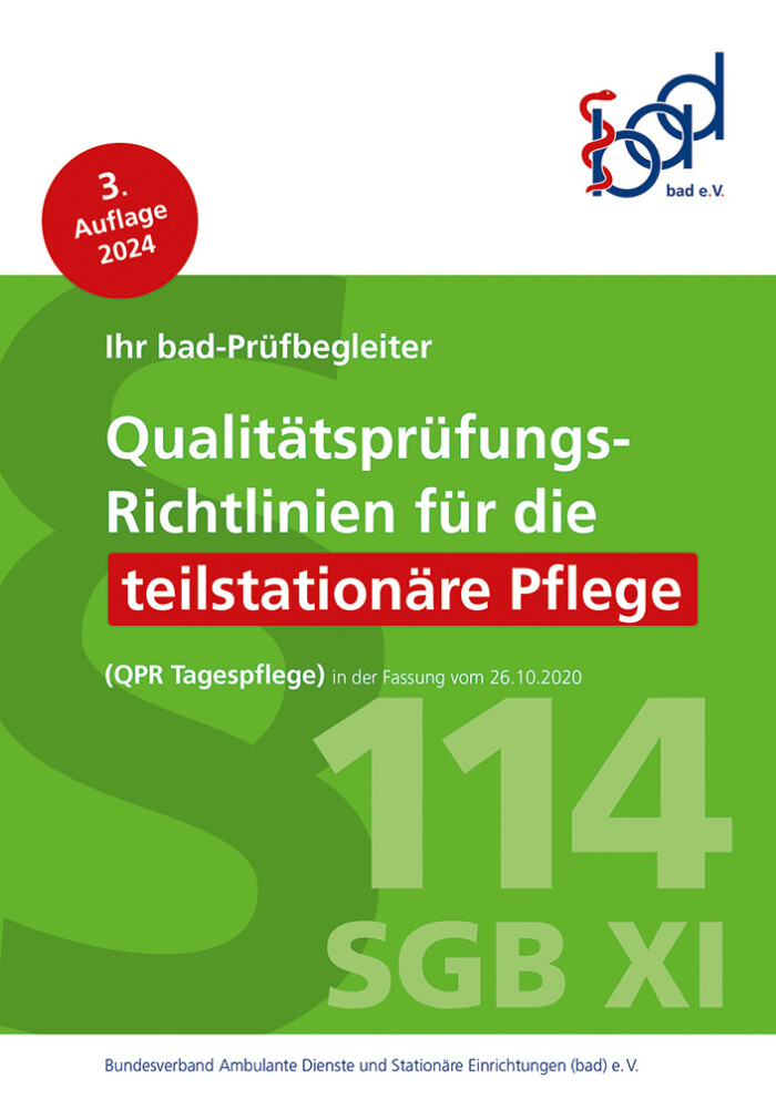 Broschüre Prüfbegleiter QPR teilstationäre Pflege