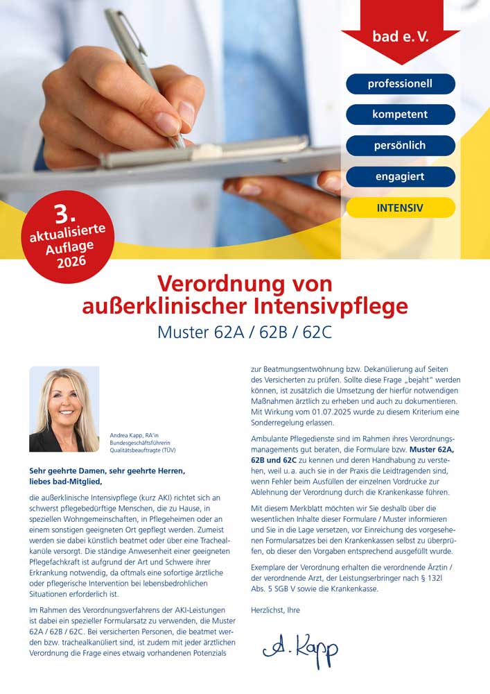 Verordnung von außerklinischer Intensivpflege 1 bad-Merkblatt Verordnung von außerklinischer Intensivpflege