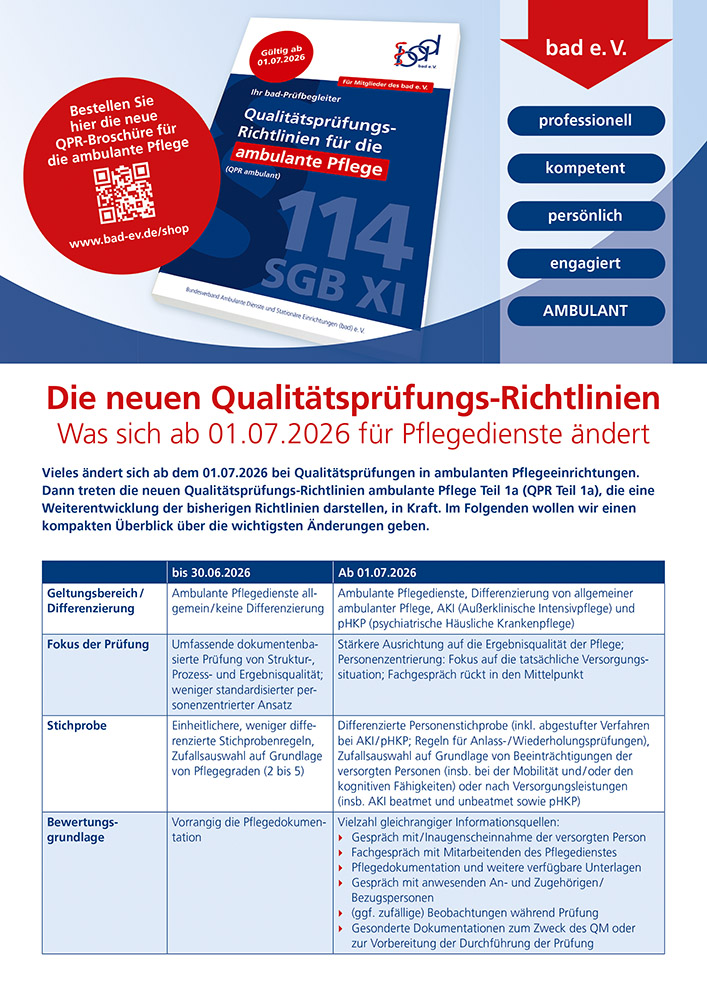 Die neuen Qualitätsprüfungs-Richtlinien 1 Die neuen Qualitätsprüfungs-Richtlinien